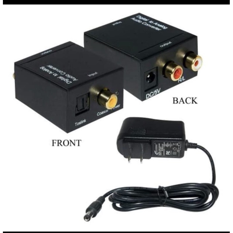Converter Optic Digital To RCA Analog Digital To Analog Digital