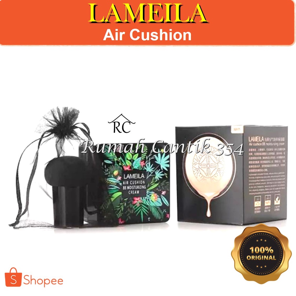 Lameila Mushroom Head Air Cushion CC Cream Moisturizing Rumah Cantik Foundation Yang Membuat Wajah Lebih Cerah Dan Tahan Lama Ketika Di Aplikasikan Ke Wajah