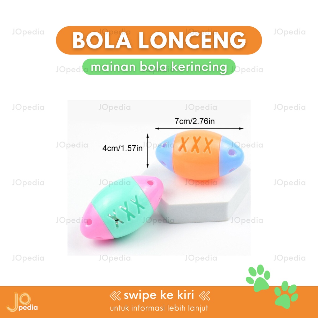 BOLA LONCENG C Mainan Kucing Anjing Gigit Kerincingan Dog Cat Toy