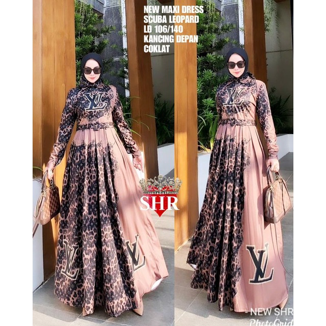 ☆☆☆NEW READY SHR ORI DRESS LEOPARD SCUBA PREMIUM☆☆☆☆