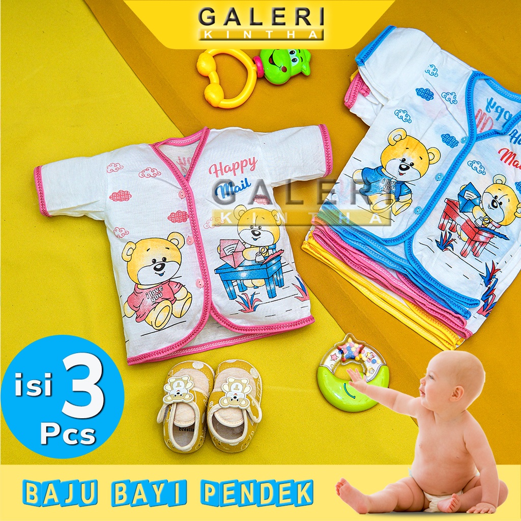 Baju Bayi Laki laki Lengan Pendek Newborn Murah