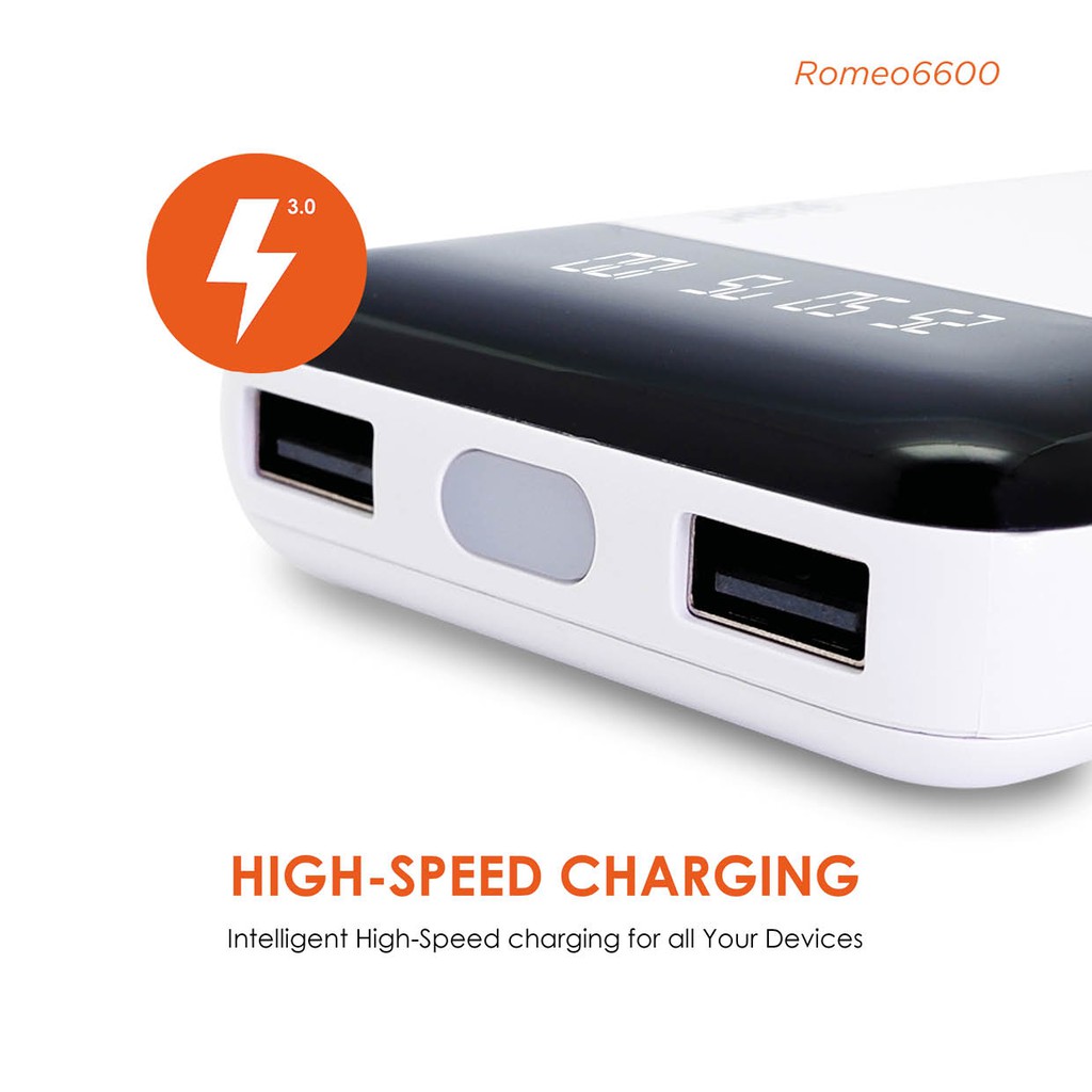 Powerbank 6600Mah Jete ROMEO Garansi 1Tahun