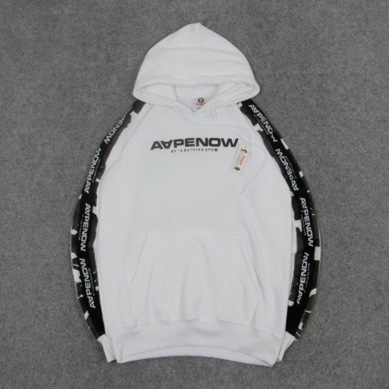 Jaket Sweater Hoodie Aape By A Bathing Ape Now Strip Army Camo Premium