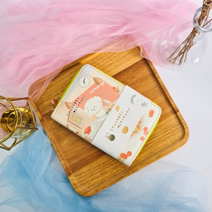 

(BISA COD) ARAMI Colorful Hard Cover Diary Notebook Zipper | Buku Catatan Journal - Journey Beige