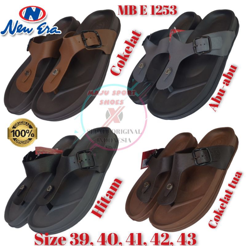 NEW ERA MB E 1253 - SENDAL KARET JEPIT PRIA / SENDAL JEPIT KARET PRIA / SENDAL KARET NEW ERA PRIA