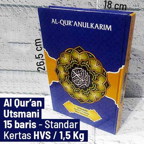 Al Quran Utsmani 15 Baris Standar