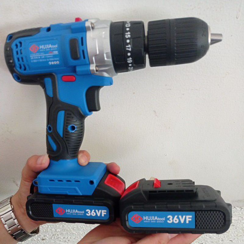 HUJIA PRO 1036 BOR BATERAI 36V CORDLESS BOR BETON IMPACT 13mm