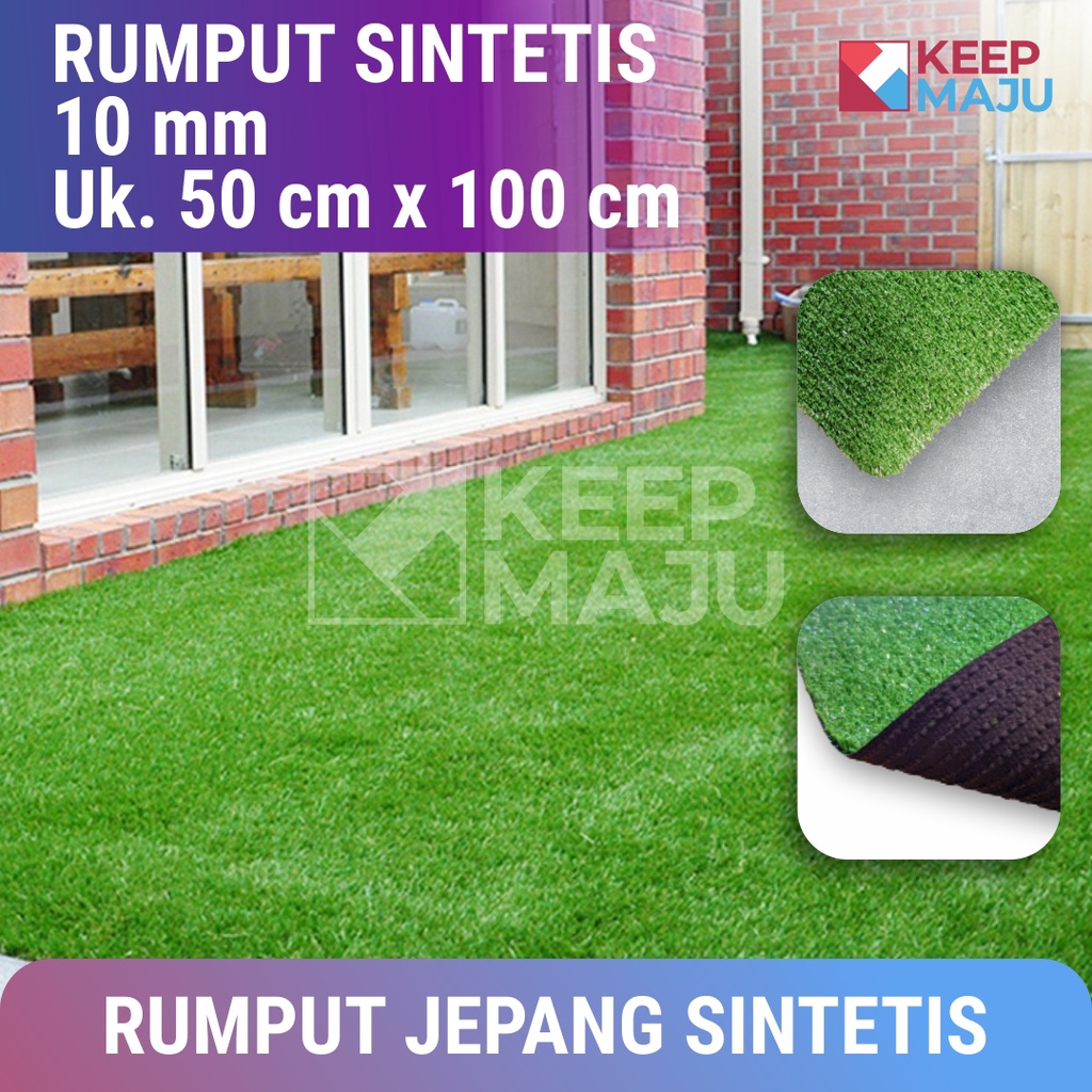 ~TERHOTSALE# Rumput Sintetis 50cm x 100cm Tebal 10mm Rumput Sintetis Murah Rumput Sintetis Meteran K