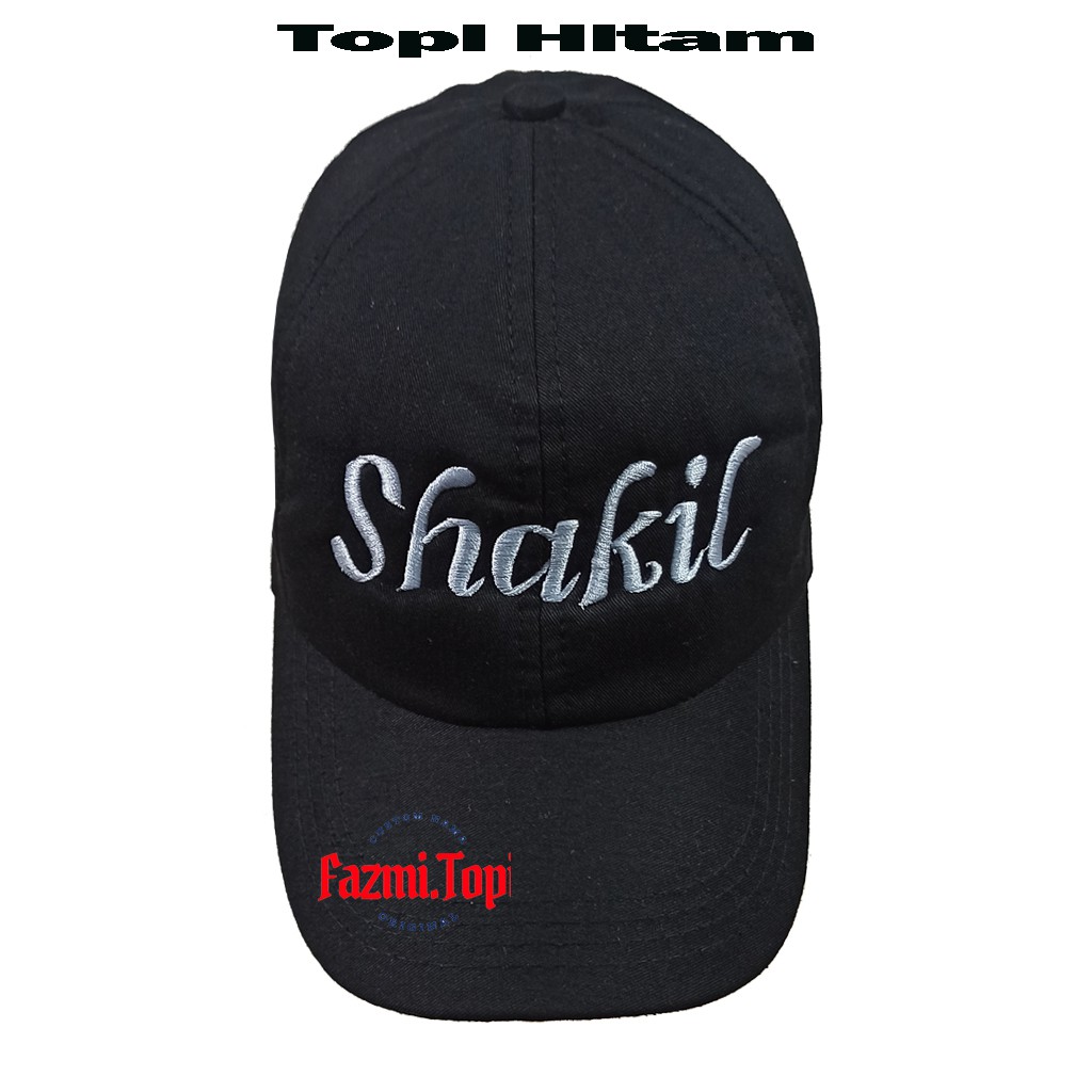 TOPI ANAK BASEBALL BISA POLOSAN ATAU BORDIR NAMA-Hitam