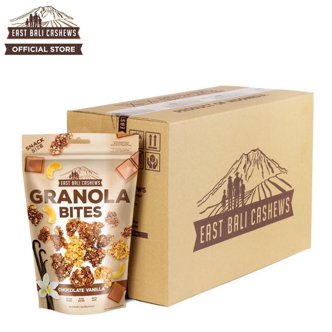 

East Bali Cashews Granola Bites Chocolate Vanilla 125gr x 10 Pcs