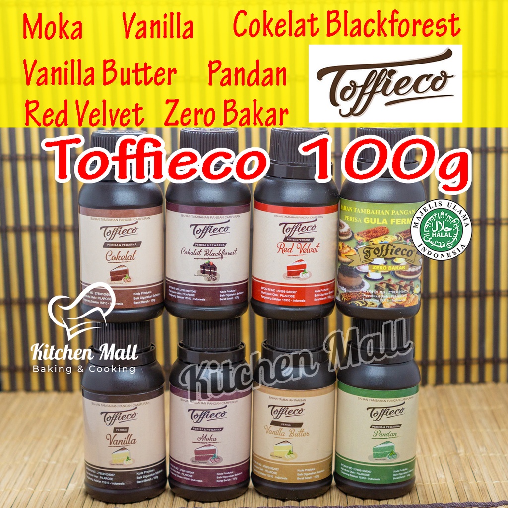 

Toffieco Pasta 100 gr Tofieco Moka Tofico Vanilla Butter Pandan Zero Bakar Coklat Blackforest Mocca Super Red Velvet Pandan Taro