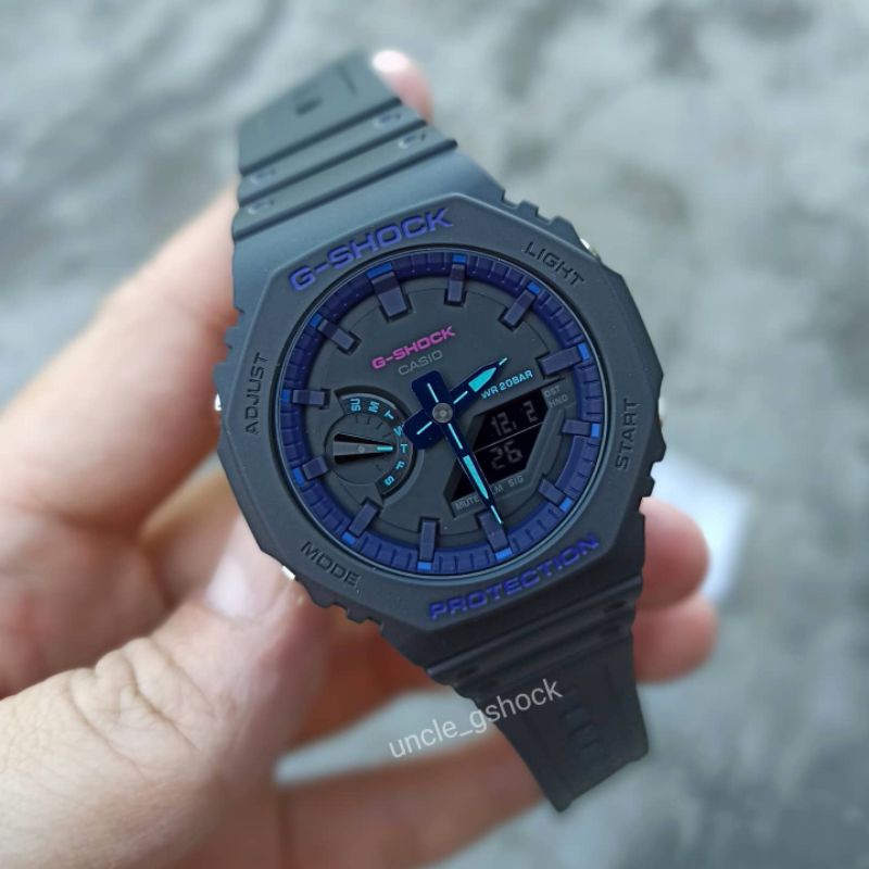 Casio G-shock GA-2100VB-1DR GA2100VB Virtual Blue Original