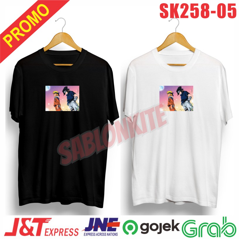 MURAH !!! KAOS DISTRO UNISEX NARUTO SK 258 BISA CEWE COWO