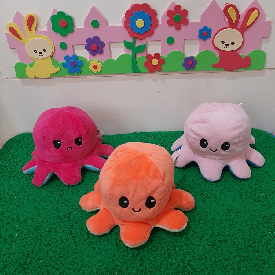 Boneka Gurita bolak balik mini