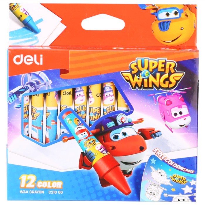 

Crayon lilin / crayon wax 12 warna Deli