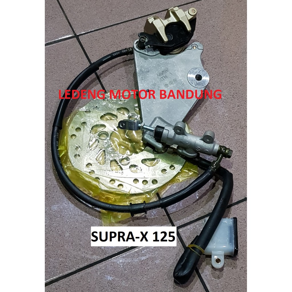 Cakram Supra-X 125 Belakang + Kaliper Master Rem Lokal