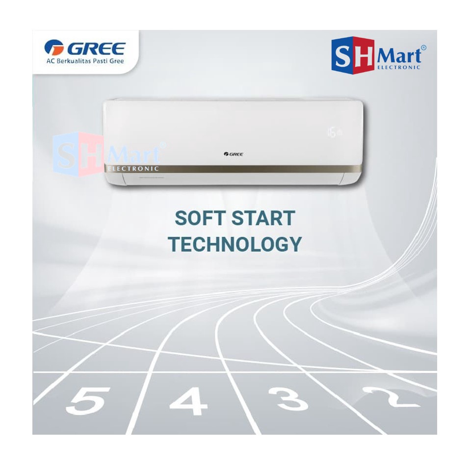 AC GREE COMBO SPLIT INVERTER 2 INDOOR 1/2 PK + 1/2 PK &amp; 1 OUTDOOR UNIT ONLY (MEDAN)