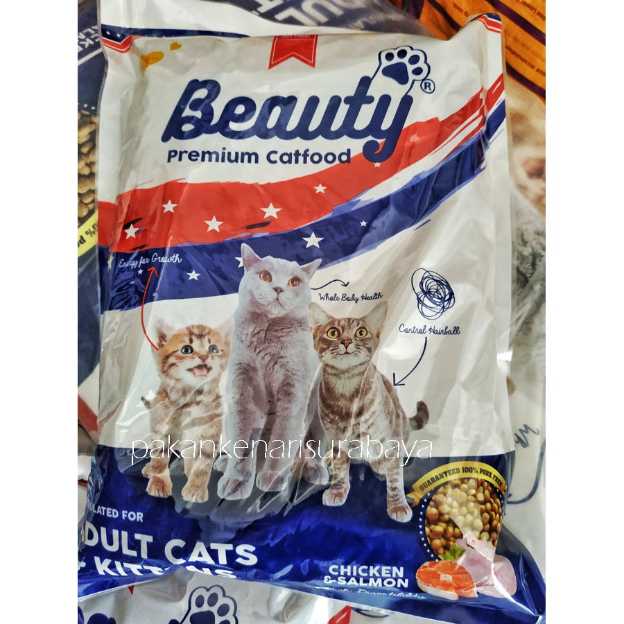 Beauty Cat Food Makanan Kucing 1 Kg Adult Kitten CMK Premium