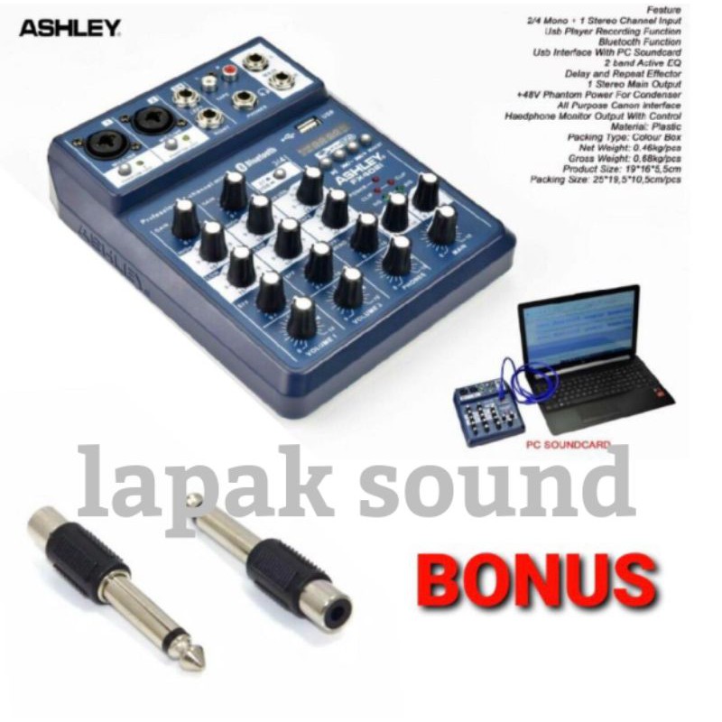 Mixer Ashley FX 402 i Original Bluetooth Ashley FX402i - 4 Channel