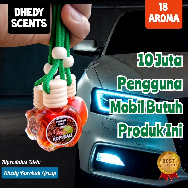 18 Aroma Parfum Mobil Botol Apel Dhedy Scents Khas Kekinian 10 ml