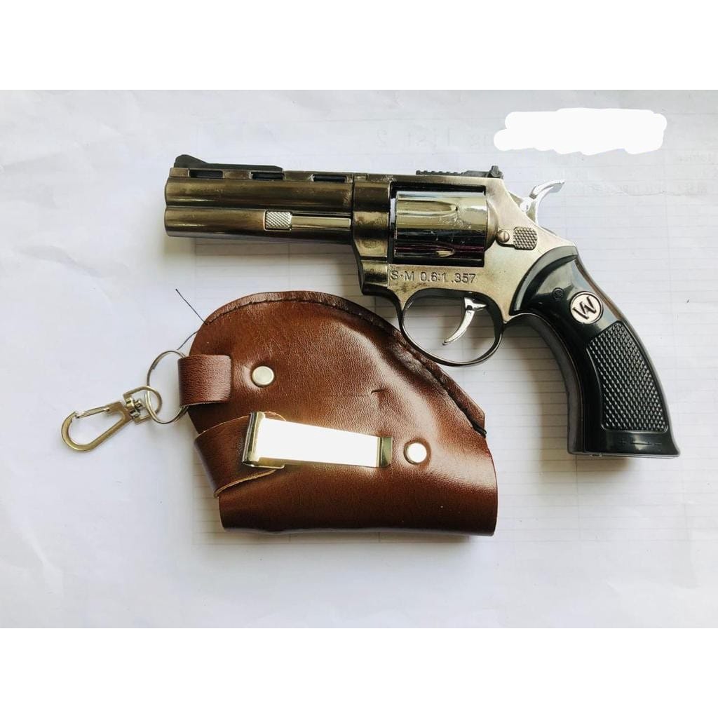 Pistol Korek Api Bara Jet Korek Pistol Pyhton Colt Revolver Korek Gas Isi Ulang