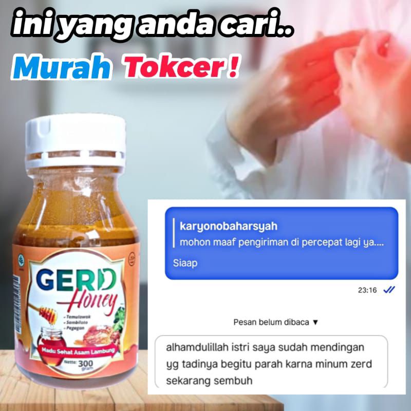 

GERD HONEY - Lebih Cepat Atasi Masalah Lambung | Original Madu Herbal Obat Maag Atasi Magh Kronis Gerd Asam & Infeksi Radang Lambung Penambah Nafsu Makan Lancarkan Pencernaan Cegah Mual Muntah