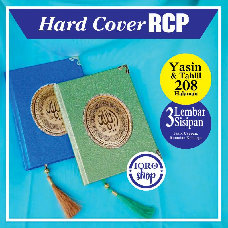 YASIN HARDCOVER RCP ISI HVS 208 HALAMAN KOMPLIT DENGAN BANDUL, SIKU, DAN 3 SISIPAN FREE