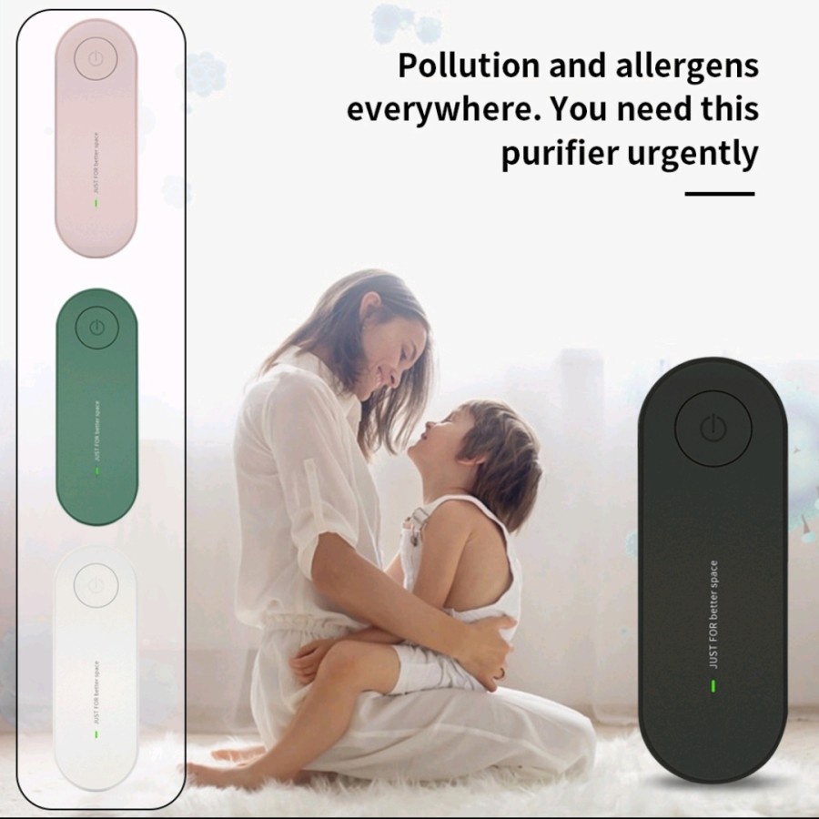 Air Purifier Mini Portable Ion Negatif Alat Pelembab Udara Untuk Ruangan Kamar Indoor