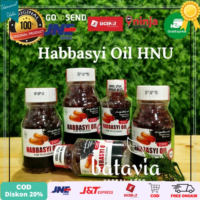 

◾COD◾ habbasyi oil hnu 210 kapsul minyak habbatussauda 100 Original 100% - 210 kapsul