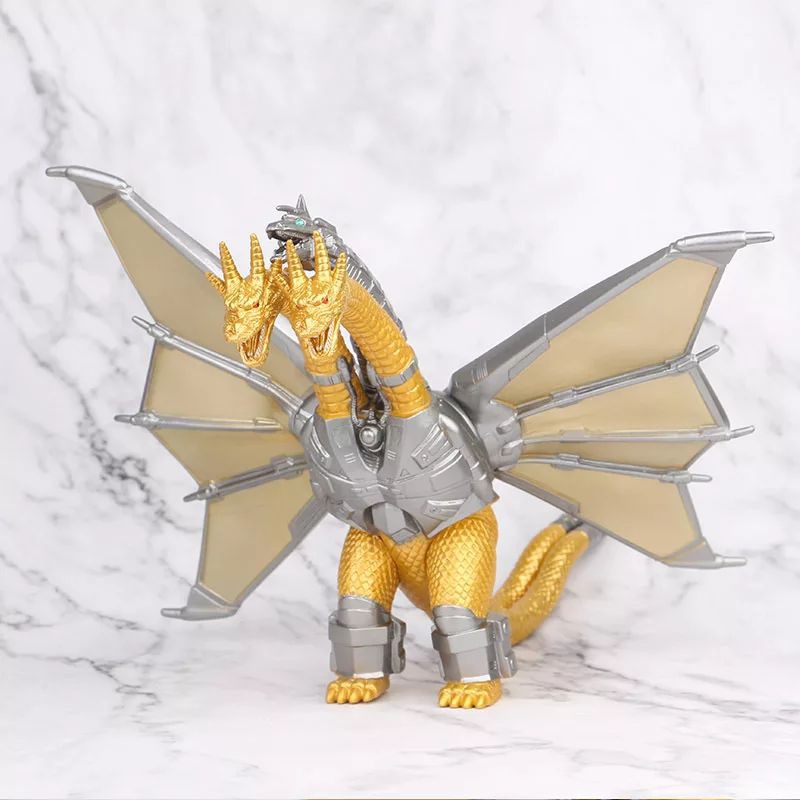Figure Godzilla Monster Mecha Ghidorah - Mainan Figure hiasan topper monster Ghidorah