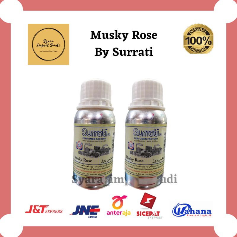 musky rose by surrati parfum bibit 100 ml ori bersegel