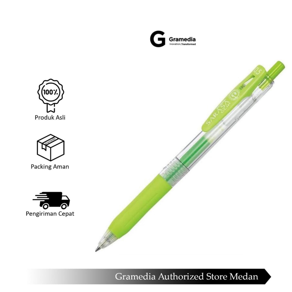 

Gramedia Medan - ZEBRA SARASA CLIP 0.5 GREEN