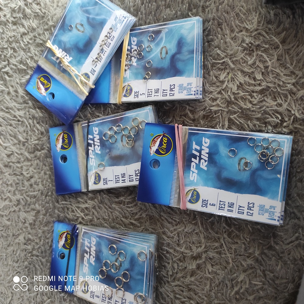 split ring orca lure ring umpan pancing popper  1. 2. 3. 4. 5. 6. 7. 8. 9