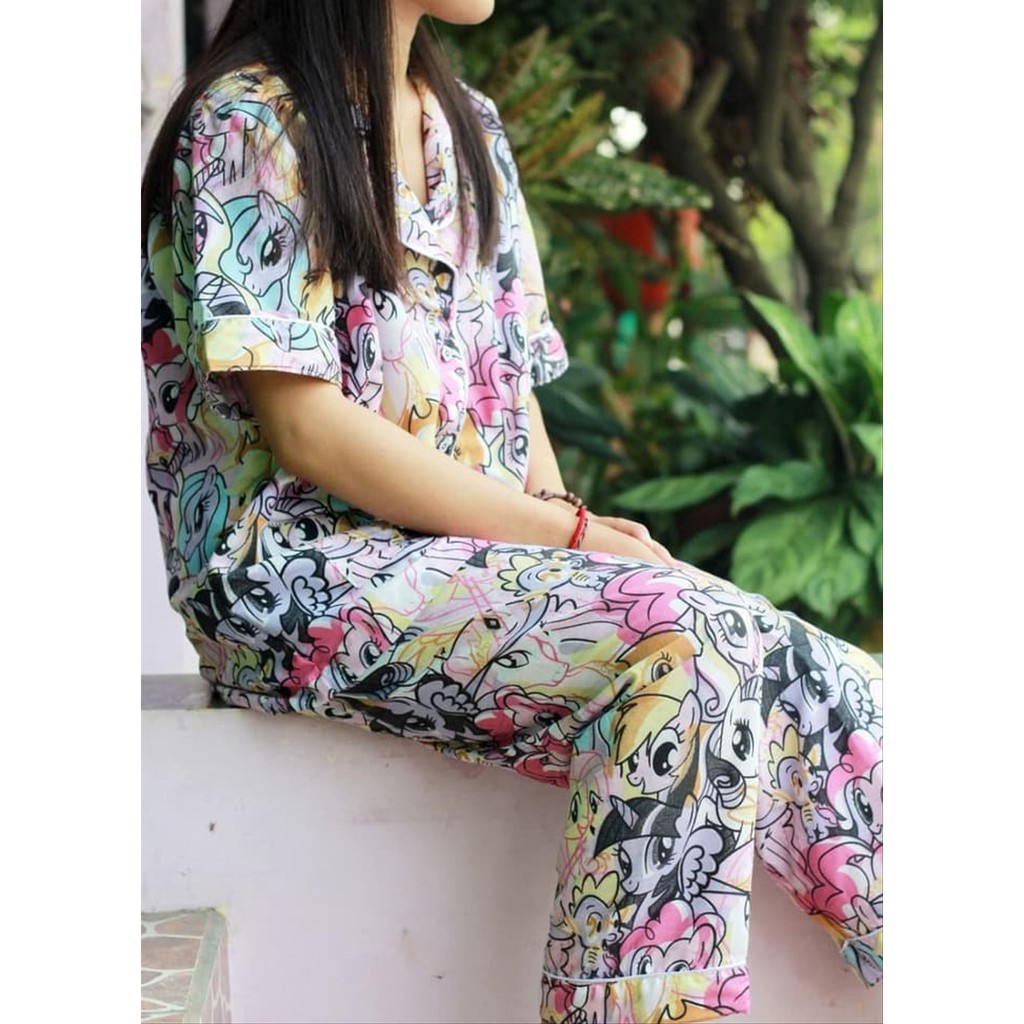 Thebellioshoes- CP PAJAMAS BAJU TIDUR PIYAMA KUDA PONI