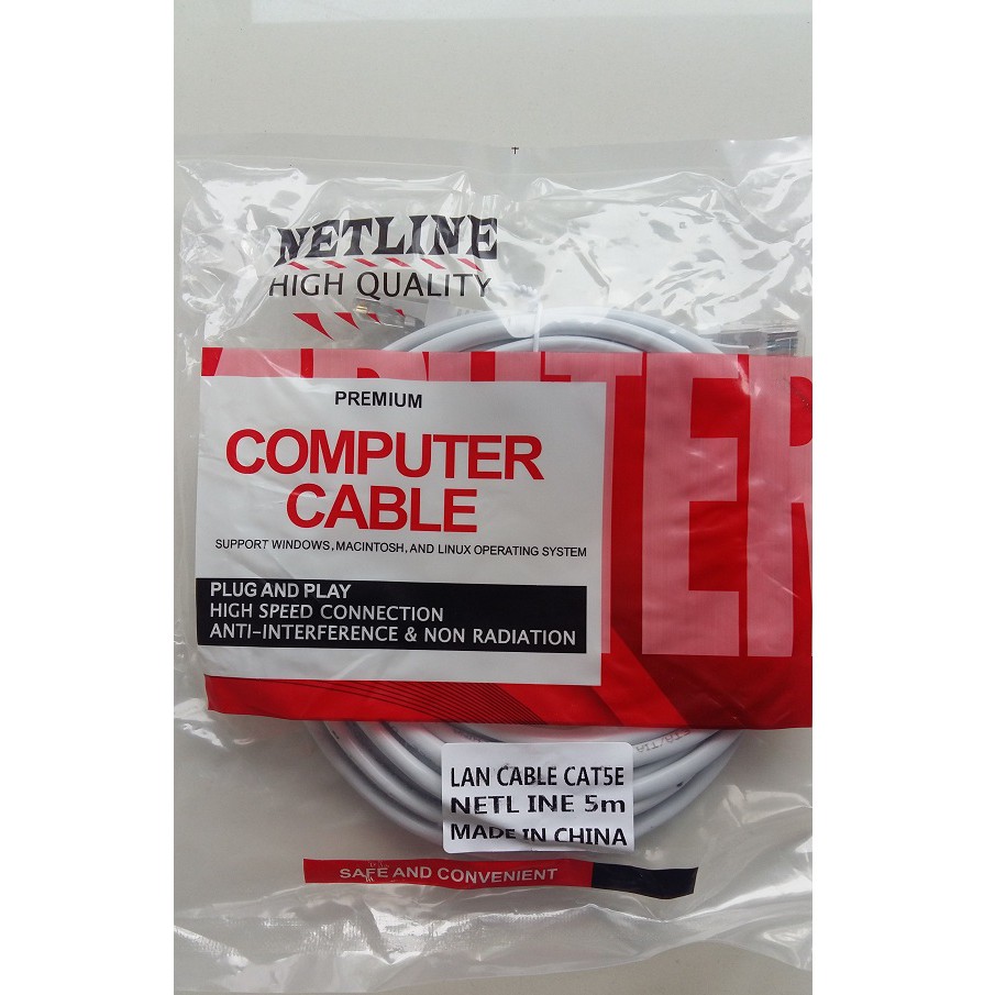 Kabel Lan 1.5M / 3M / 5M Cat 5e Kabel UTP Pabrikan 1.5 Meter / 3 Meter / 5 Meter