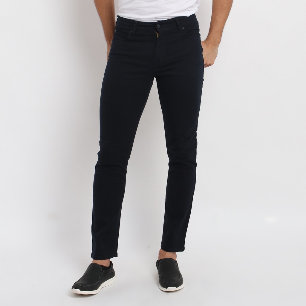  Edwin  Celana  Chinos  Pria Napoli Navy Slim Fit Stretch Navy 