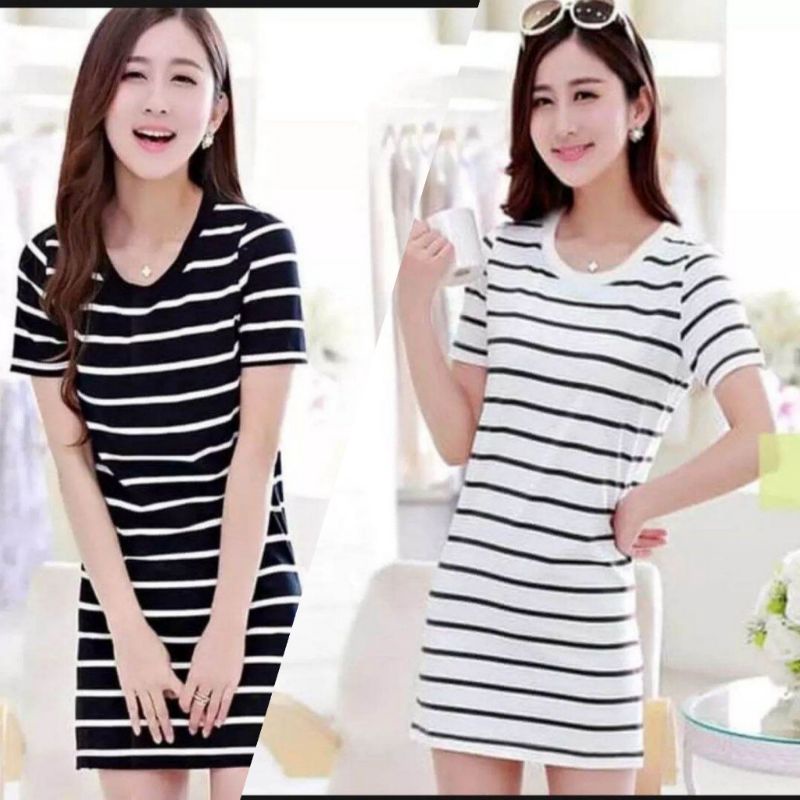 dress murah casual best seller bahan spandek allsize