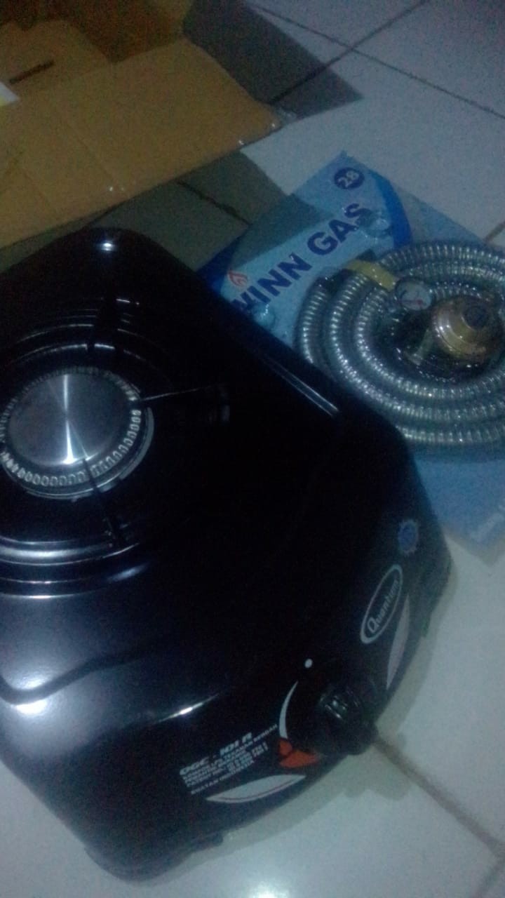 Paket Quantum Kompor Gas 1tungku + Selang Regulator Winn Gas