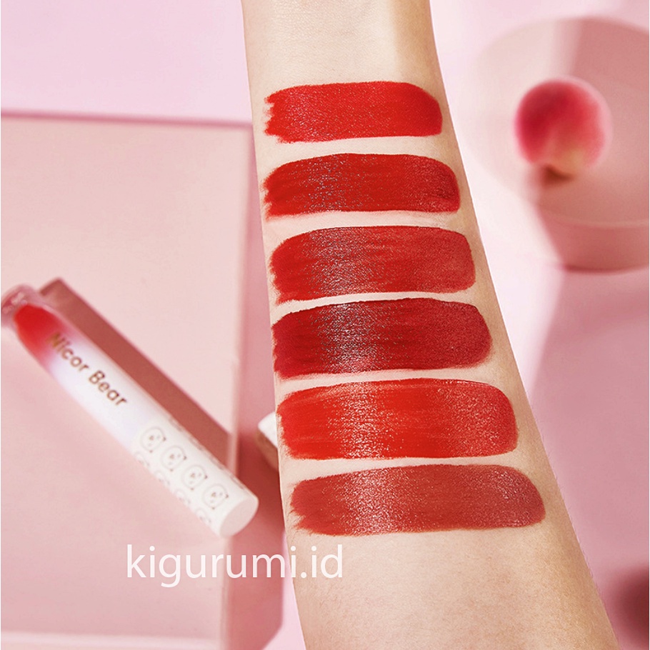 NICOR Bear Lipstik Matte Lip Glaze Lips Tahan Lama/Waterproof XX062