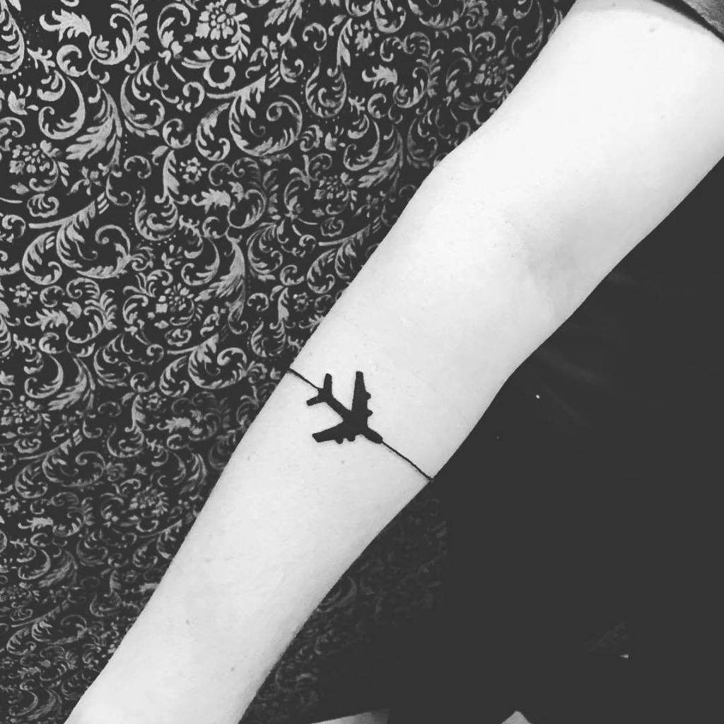 tato temporer gelang tatto temporary gelang pesawat kecil