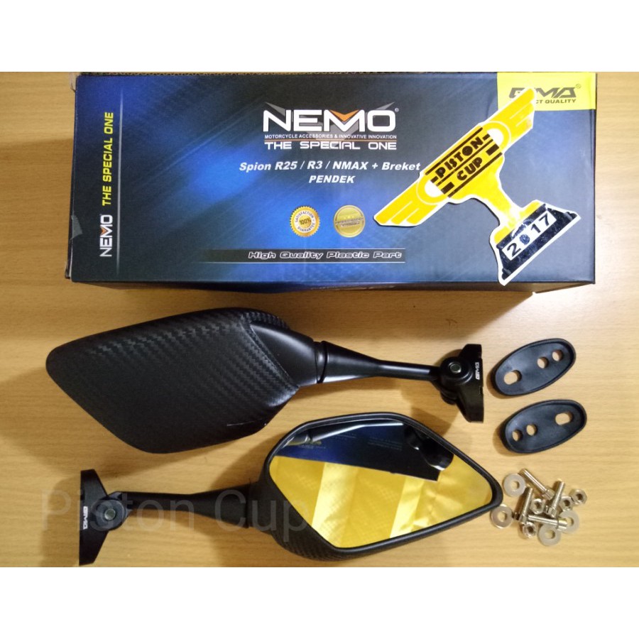 Spion Kaca Sepion Fering R25 Nemo Nmax Semua Motor Fairing  Spion R25 Nemo Universal Cnc Aksesoris