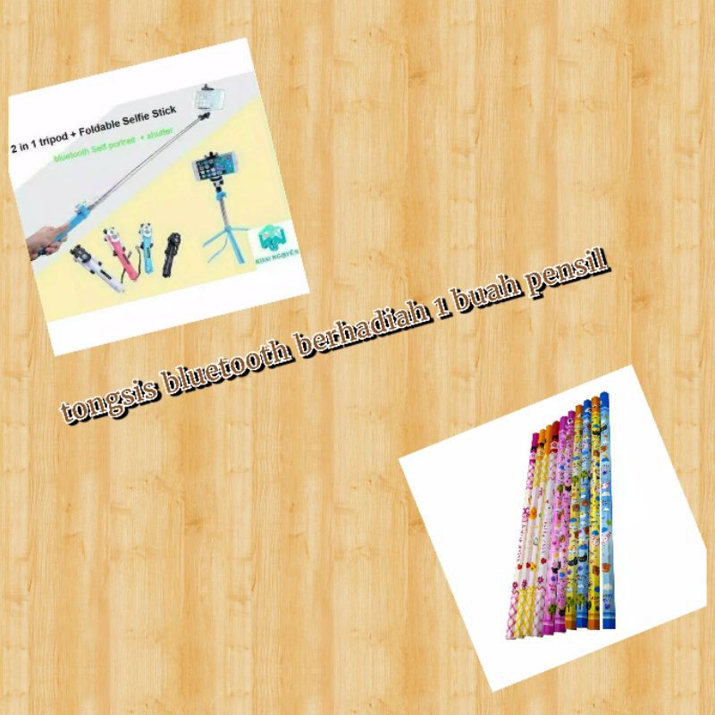 

Tripot 3 inl bluetooth plus hadiah 1 buah pensil