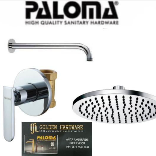 Krann | Paketan Shower Tanam Set Paloma Kran Air Tanam Tembok Dinding