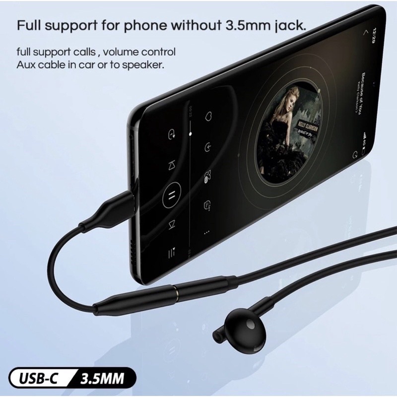 Splitter Type C Converter USB C Sambungan Headset Samsung A53 A73 A33 A34 A54 S20 S21 FE A80 Note 10 Note 20