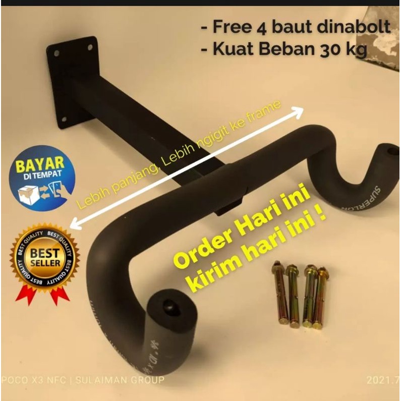 Gantungan sepeda dinding/paddock sepeda dinding/Hanger bike