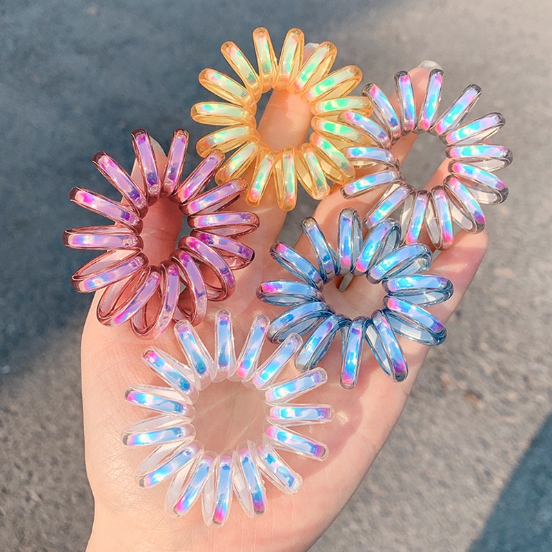 MURMURE.ID | IKAT RAMBUT SPIRAL KABEL TELEPON JUMBO TEBAL / KUNCIR RAMBUT SPIRAL / KARET RAMBUT SPIRAL-1