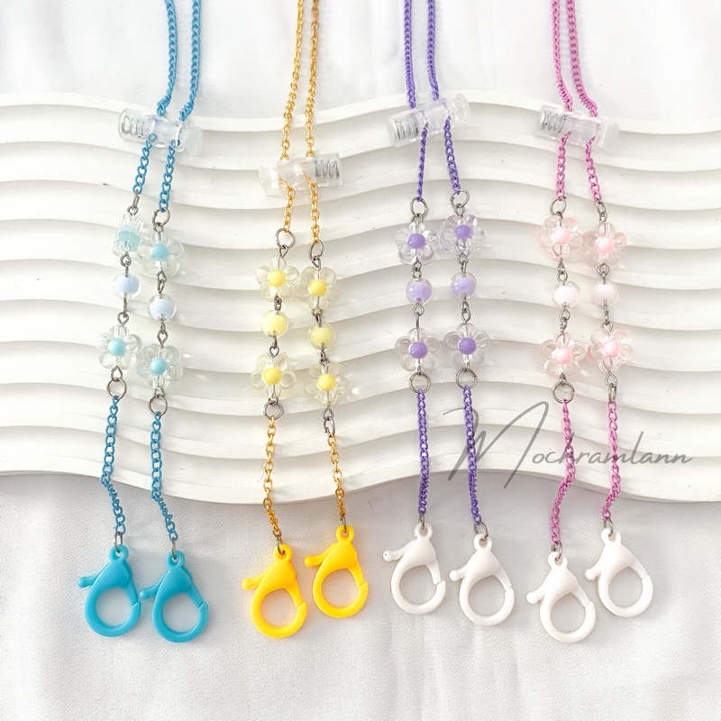 kalung masker 2in1 / konektor masker/ tali masker / strap masker hijab A24