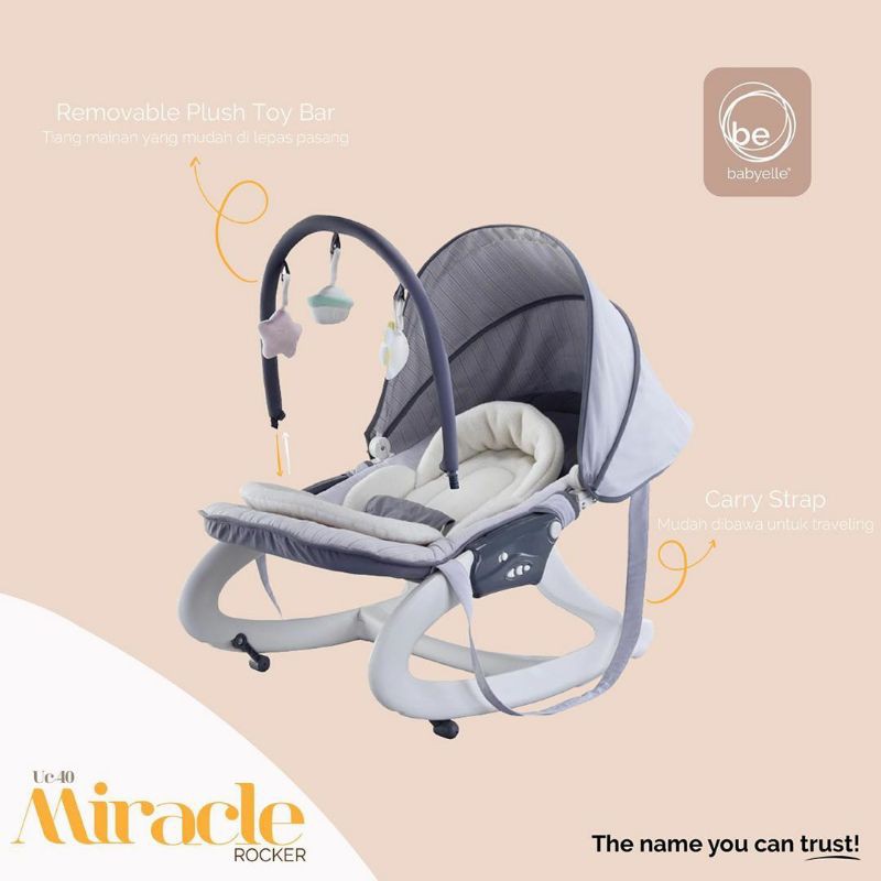 Ayunan Bayi Bouncer Baby Bouncher Bayi Baby Rocker Babyelle UC40 Miracle