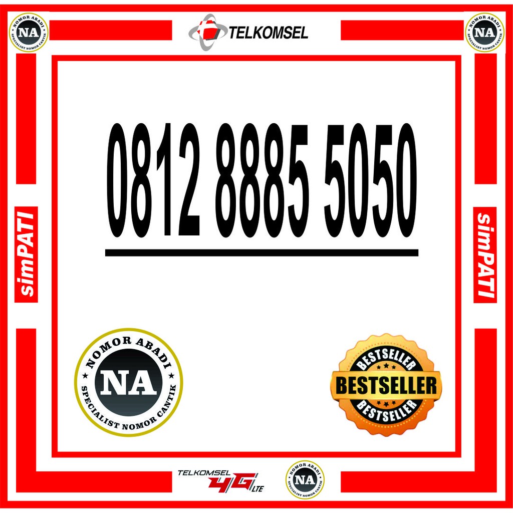 nomorcantik kartu perdana simpati 4G 5050 H800