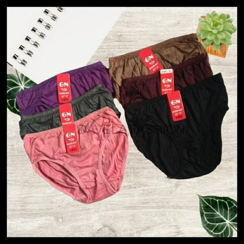 cd wanita goldenick 939/celana dalam wanita GN warna gelap/cd GN